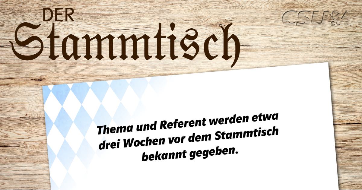 Der Stammtisch