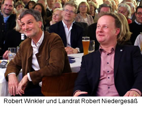 Robert Winkler und Landrat Robert Niedergesäß